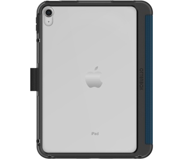 Otterbox OtterBox Symmetry Folio-hoes voor iPad 10th gen, schokbestendig, valbestendig, dunne beschermende folio-hoes, getest volgens militaire standaard, Blauw