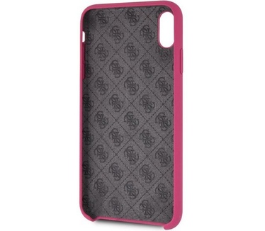 Guess Silicone HardCase - Apple iPhone X/XS (5.8") - Roze  Roze