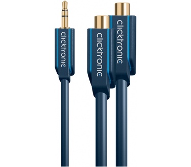 ClickTronic 3.5mm-2x RCA, 0.1m