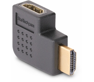 Startech.com Haakse HDMI 2.0 Adapter, Male naar Female, Horizontale 90 Graden Haakse HDMI adapter, HDMI Port Saver, 4K 60Hz, High Speed HDMI Connector Extension, M/F