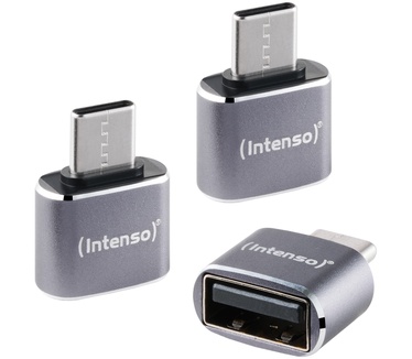 Intenso USB Adapter A480C - USB-A naar USB-C (3-pack)