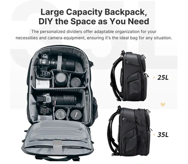 Ulanzi BP10 Camera Rugzak Hardshell 35 liter Zwart