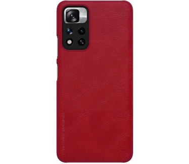 Nillkin Qin Book Case voor Xiaomi Redmi Note 11T - Rood Rood