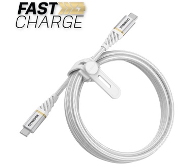 Otterbox Premium Cable USB C-C 2M USB-PD, Cloud Sky White