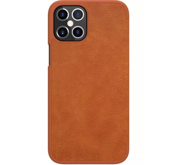 Nillkin Qin PU Book Case - Apple iPhone 12 Pro Max (6.7") Zwart