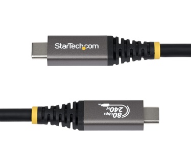 Startech.com 1m USB4 Kabel, 80Gbps, USB-IF Gecertificeerde USB-C Kabel, 240W PD, 8K 120Hz/4K 240Hz, DP2.1, DP80, Thunderbolt 4 Compatibel, USB Type-C Kabel