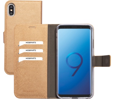 Mobiparts Saffiano Wallet Case Apple iPhone XS Max Copper