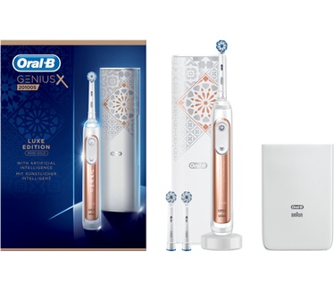 Oral-B Genius X 20100S Luxe Edition Elektrische Tandenborstel Roségoud Powered By Braun