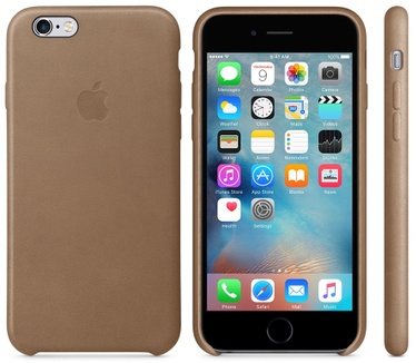 Apple Originele Hard Cover echt leer voor iPhone 6/6S Bruin
