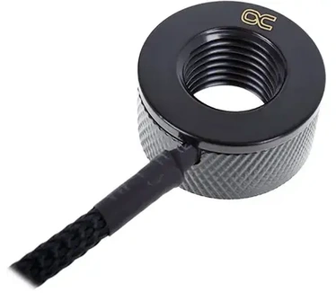 Alphacool Eiszapfen temperature sensor G1/4 IG/IG with AG Adapter - deep black