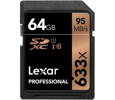 Lexar 64GB Professional 633x SDXC