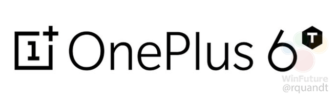 Render en logo van OnePlus 6T