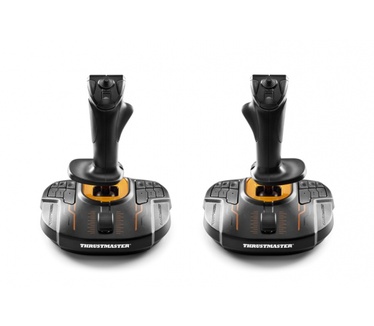 Thrustmaster T.16000M FCS Space Sim Duo Oranje, Zwart