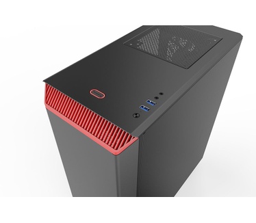 Phanteks Eclipse P300 Zwart/Rood