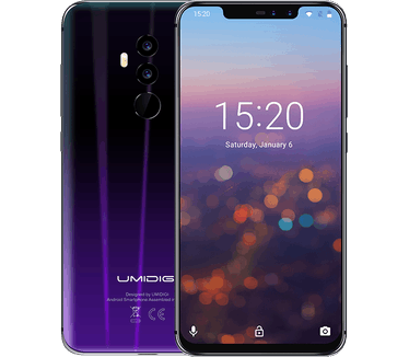 Umidigi Z2 Paars, Zwart