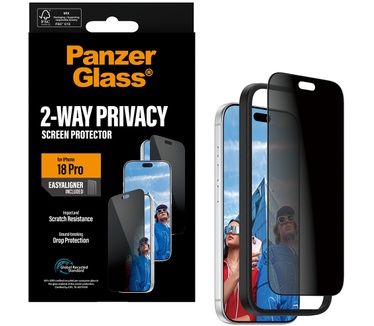 PanzerGlass PanzerGlass® 2-Way Privacy Screen Protector iPhone 2026 Pro | Ultra-Wide Fit w. EasyAligner