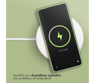 Accezz Liquid Silicone Backcover Samsung Galaxy A53 - Groen