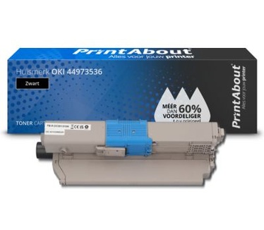 PrintAbout Huismerk OKI 44973536 Toner Zwart