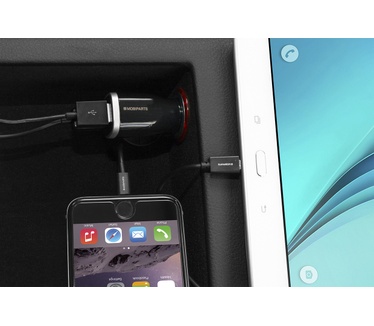Mobiparts Quick Charge Car Charger Dual USB 5A Black