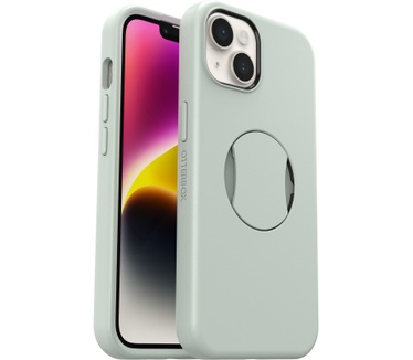 Otterbox OtterBox OtterGrip Symmetry hoes voor iPhone 14/iPhone 13 voor MagSafe, valbestendig, beschermhoes met ingebouwde grip, 3x getest volgens militaire standaard, antimicrobiële bescherming, Chill Out