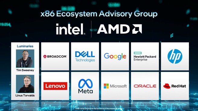 Intel en AMD x86 Ecosystem Advisory Group
