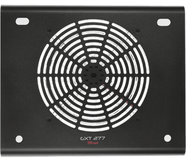 Trust GXT 277 Illuminated Notebook Cooling Stand. Afmetingen verpakking (BxDxH): 360 x 55 x 330 mm. Minimale systeemeisen: USB port (for powering the fan).