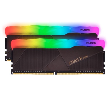 Klevv KLEVV CRAS X RGB 32GB kit (16GB x2) 3600MHz Gaming Memory DDR4-RAM XMP 2.0 High Performance Overclocking