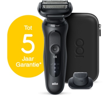 Braun Series 5 Elektrisch Scheerapparaat, Design Editie met Reisetui - Zwart