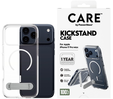 PanzerGlass CARE by PanzerGlass® Feature Case Transparent w. Kickstand & MagSafe iPhone 17 Pro Max