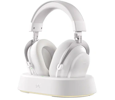 MCHOSE V9 Turbo+ Magnetic Wireless over-ear gaming headset Wit, Zilver