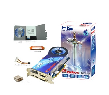 HIS Radeon HD5770 ATI HD 5770 IceQ5          1024 HIS H577Q1GD