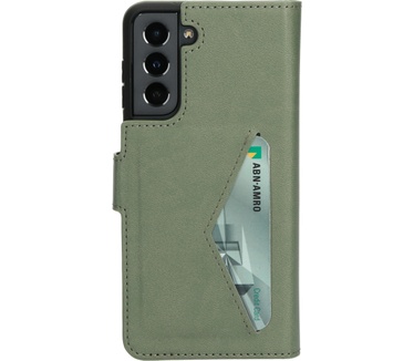 Mobiparts Classic Wallet Case Samsung Galaxy S21 Stone Green