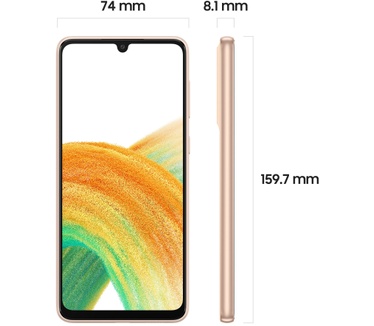 Samsung Galaxy A33, 128GB opslag Oranje