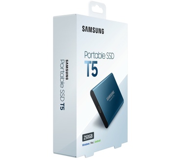 Samsung Portable SSD T5 250GB Blauw