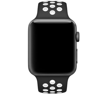 Apple Sportbandje van Nike ? Zwart/wit (42 mm) ? S/M en M/L