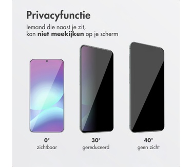 Accezz Gehard Glas Privacy Screenprotector + Applicator