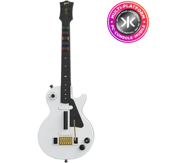 CRKD Gibson Les Paul Alpine White Pro Edition Guitar Controller (Multi-platform) Wit, Zwart