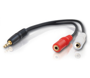 CablesToGo Value Series 3.5mm Stereo Plug to 3.5mm Stereo Jack x2 Y-Cable