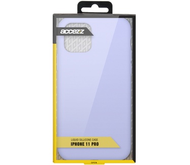 Accezz Liquid Silicone Backcover iPhone 11 Pro - Paars (iPhone 11 Pro) Paars