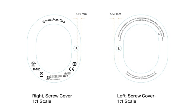Sonos Ace Ultra-listing. Bron: FCC