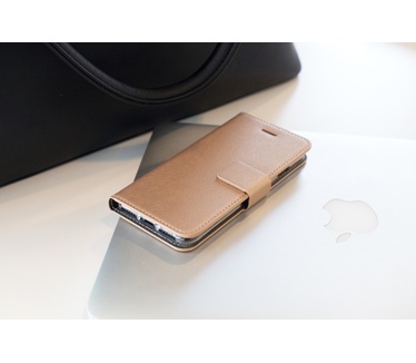 Mobiparts Saffiano Wallet Case Samsung Galaxy S10 Copper