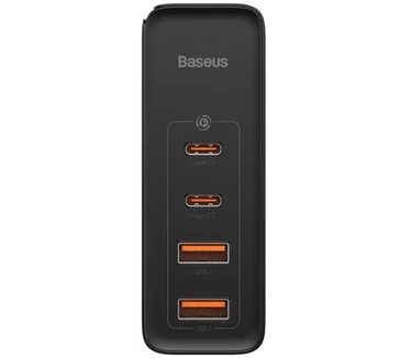 Baseus GaN2 4 Ports Fast Charger 100W - Zwart