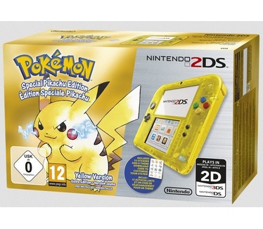 Nintendo 2DS Transparant Geel + Pokemon Yellow Version