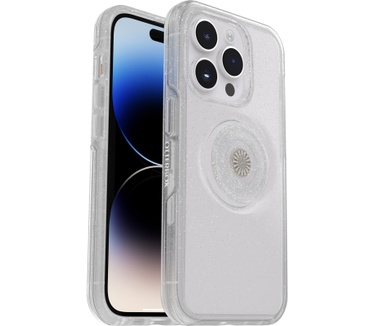 Otterbox OtterBox Otter+Pop-hoesje voor iPhone 14 Pro Max, schokbestendig, valbestendig, beschermhoes met PopGrip, 3x getest volgens militaire standaard, Stardust