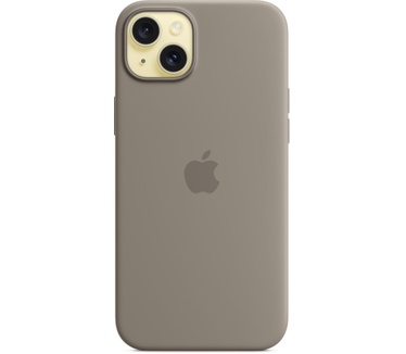 Apple Siliconenhoesje met MagSafe voor iPhone 15 Plus - Klei