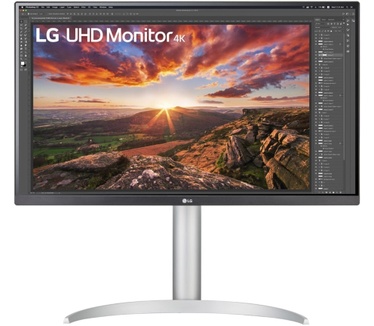 LG 27UP85NP-W Zilver, Zwart