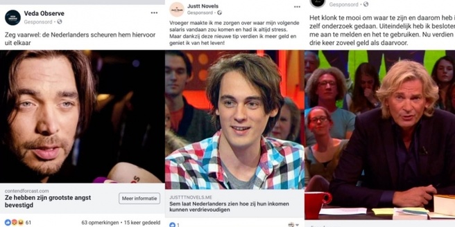 Frauduleuze Facebook-advertenties met BN'ers