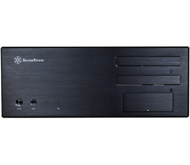 Silverstone SST-LC17B-C (mATX, Geen PSU, Cardreader, Zwart)