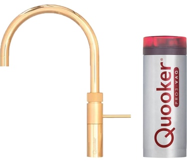 Quooker Fusion Round Goud incl. PRO3-VAQ reservoir