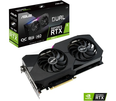 ASUS Dual GeForce RTX 3060 Ti V2 OC Edition met LHR